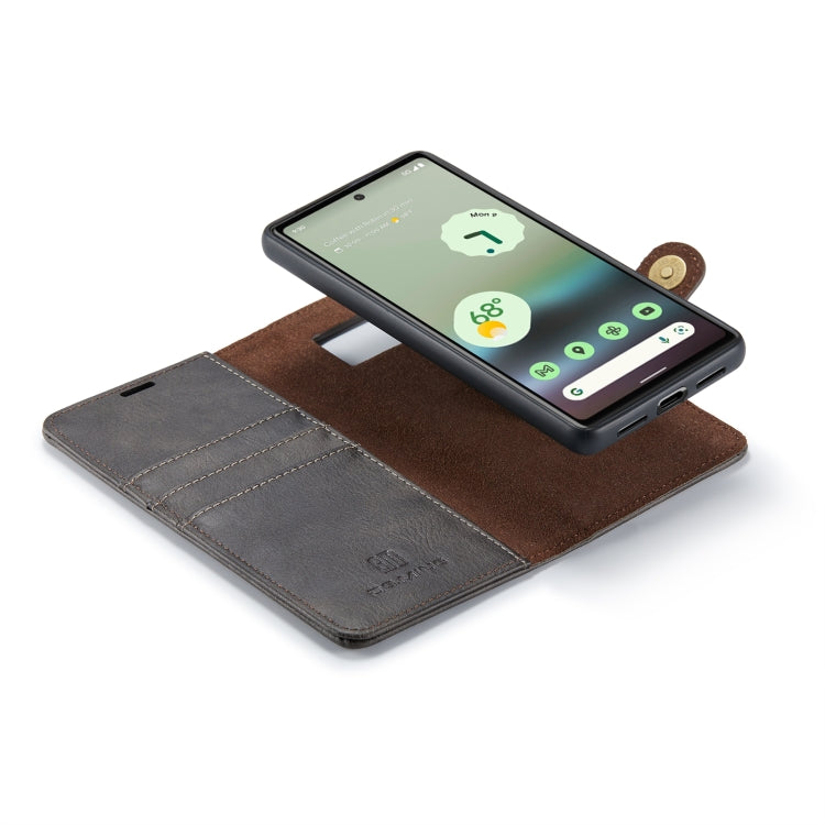 For Google Pixel 6A DG.MING Crazy Horse Texture Detachable Magnetic Leather Phone Case