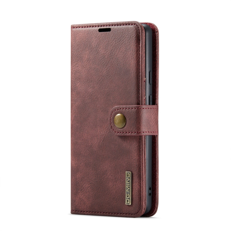 For Google Pixel 6A DG.MING Crazy Horse Texture Detachable Magnetic Leather Phone Case