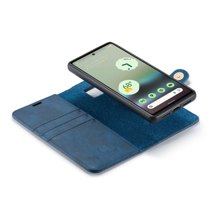 For Google Pixel 6A DG.MING Crazy Horse Texture Detachable Magnetic Leather Phone Case