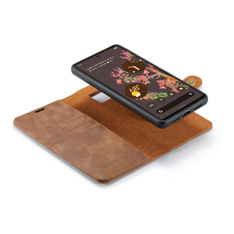 For Google Pixel 7 DG.MING Crazy Horse Texture Detachable Magnetic Leather Phone Case