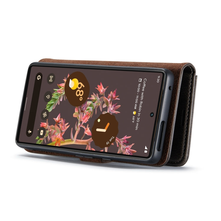 For Google Pixel 7 DG.MING Crazy Horse Texture Detachable Magnetic Leather Phone Case