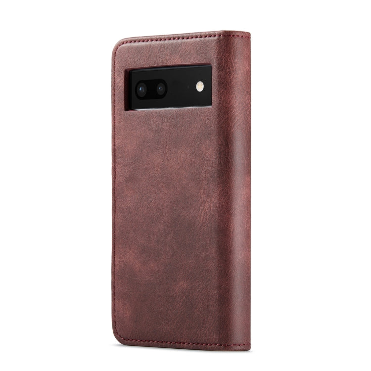 For Google Pixel 7 DG.MING Crazy Horse Texture Detachable Magnetic Leather Phone Case