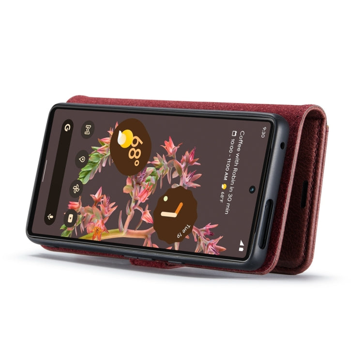 For Google Pixel 7 DG.MING Crazy Horse Texture Detachable Magnetic Leather Phone Case