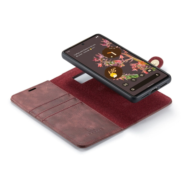 For Google Pixel 7 DG.MING Crazy Horse Texture Detachable Magnetic Leather Phone Case