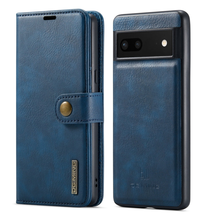 For Google Pixel 7 DG.MING Crazy Horse Texture Detachable Magnetic Leather Phone Case