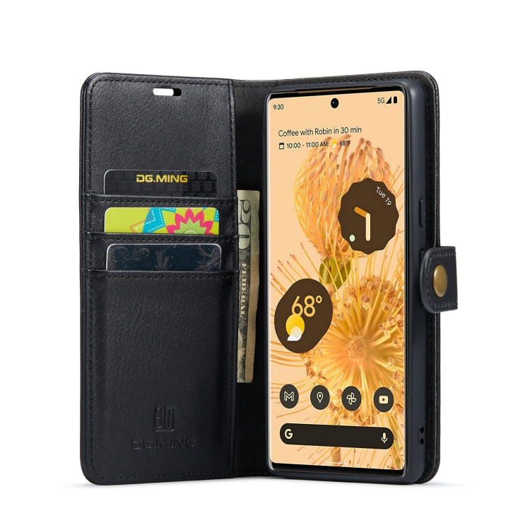 For Google Pixel 7 Pro DG.MING Crazy Horse Texture Detachable Magnetic Leather Phone Case