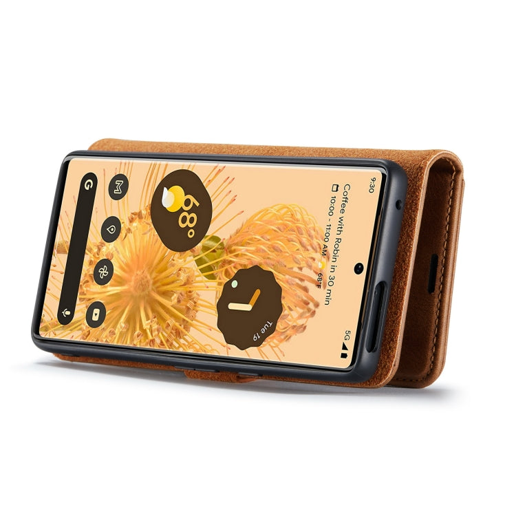 For Google Pixel 7 Pro DG.MING Crazy Horse Texture Detachable Magnetic Leather Phone Case