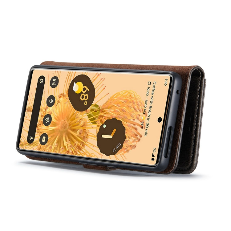 For Google Pixel 7 Pro DG.MING Crazy Horse Texture Detachable Magnetic Leather Phone Case