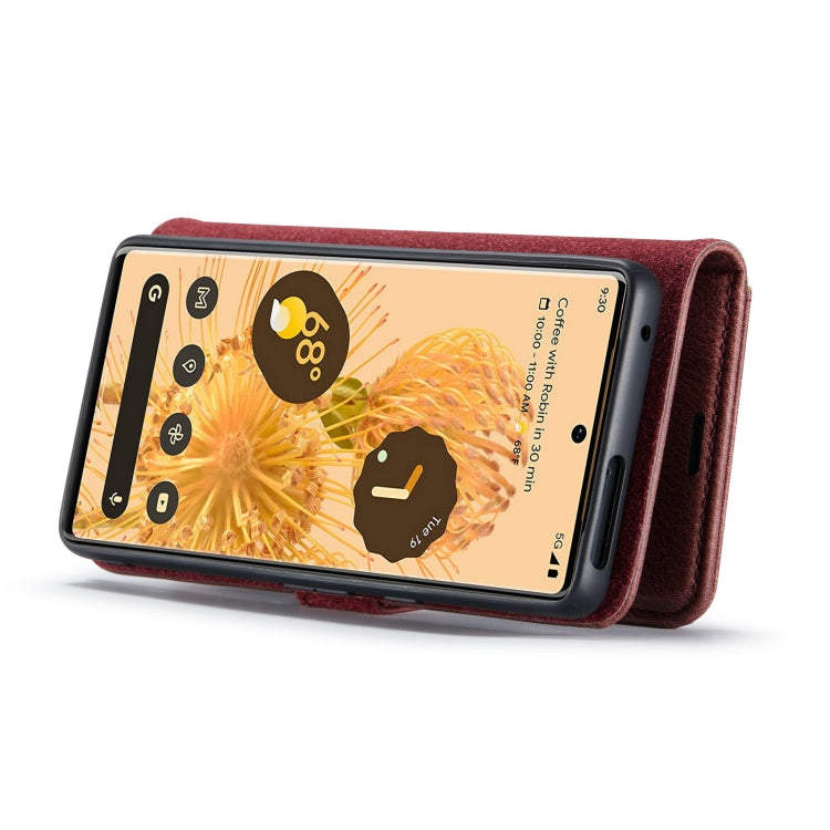 For Google Pixel 7 Pro DG.MING Crazy Horse Texture Detachable Magnetic Leather Phone Case