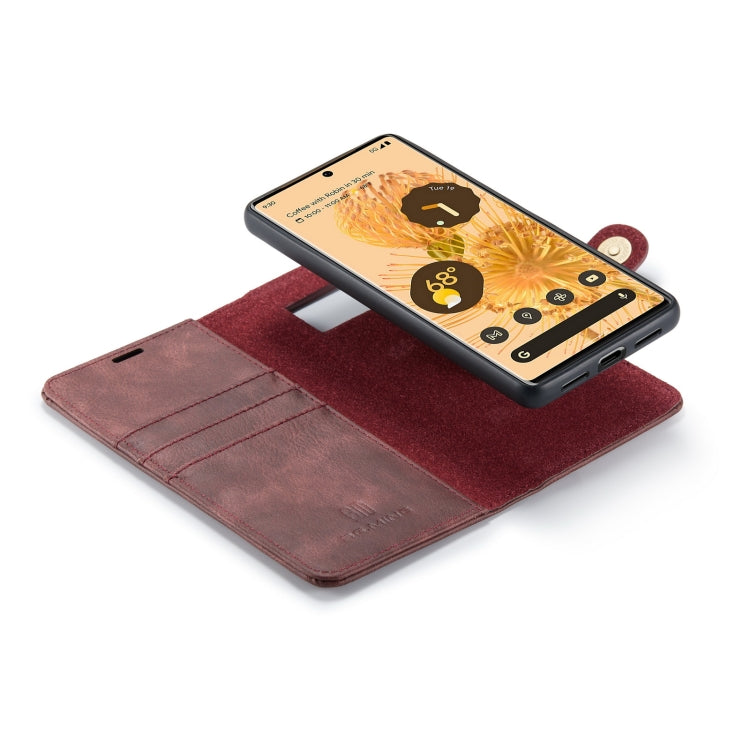 For Google Pixel 7 Pro DG.MING Crazy Horse Texture Detachable Magnetic Leather Phone Case