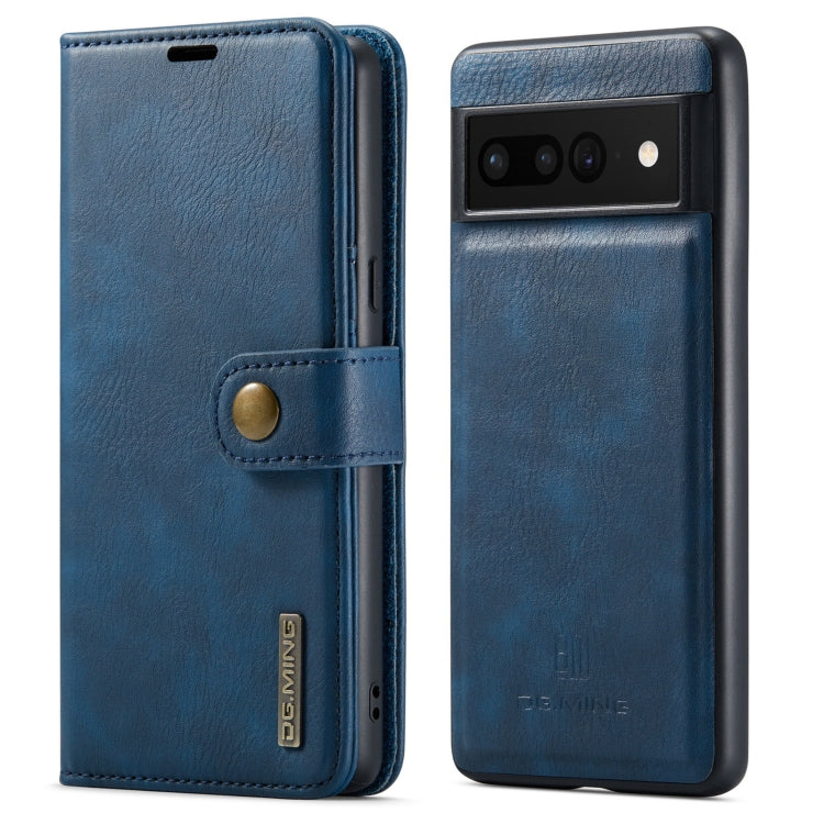 For Google Pixel 7 Pro DG.MING Crazy Horse Texture Detachable Magnetic Leather Phone Case
