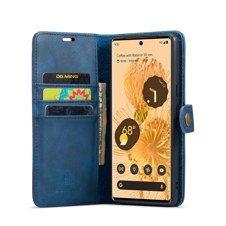 For Google Pixel 7 Pro DG.MING Crazy Horse Texture Detachable Magnetic Leather Phone Case