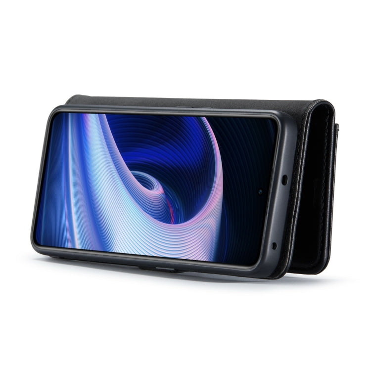 For OnePlus Ace & 10R DG.MING Crazy Horse Texture Detachable Magnetic Leather Phone Case