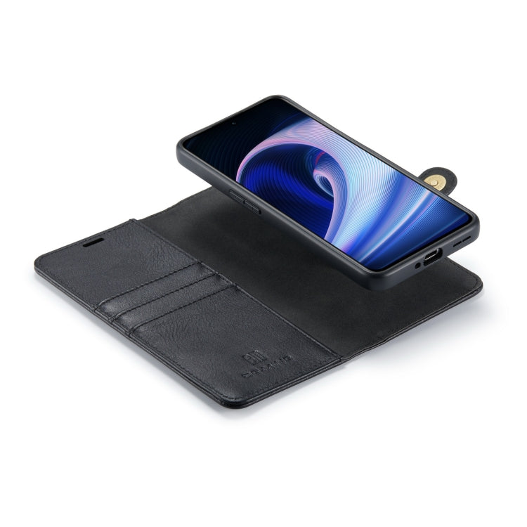 For OnePlus Ace & 10R DG.MING Crazy Horse Texture Detachable Magnetic Leather Phone Case