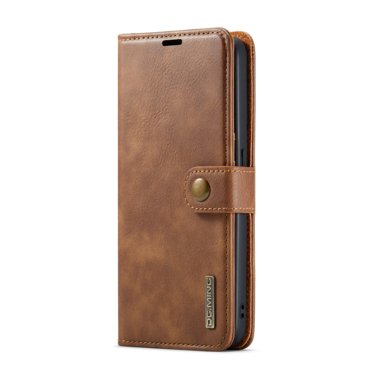 For OnePlus Ace & 10R DG.MING Crazy Horse Texture Detachable Magnetic Leather Phone Case