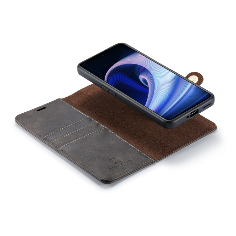 For OnePlus Ace & 10R DG.MING Crazy Horse Texture Detachable Magnetic Leather Phone Case