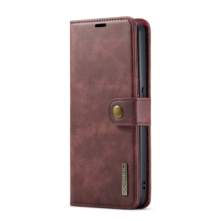 For OnePlus Ace & 10R DG.MING Crazy Horse Texture Detachable Magnetic Leather Phone Case