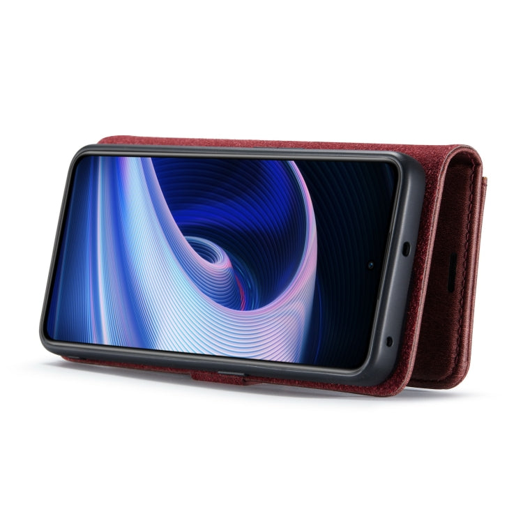 For OnePlus Ace & 10R DG.MING Crazy Horse Texture Detachable Magnetic Leather Phone Case
