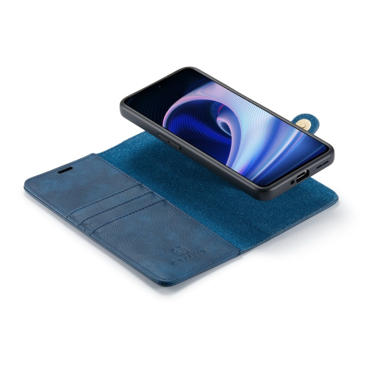 For OnePlus Ace & 10R DG.MING Crazy Horse Texture Detachable Magnetic Leather Phone Case
