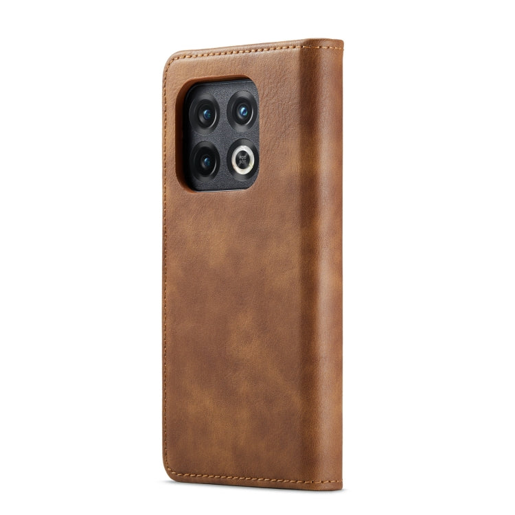 For OnePlus 10 Pro DG.MING Crazy Horse Texture Detachable Magnetic Leather Phone Case