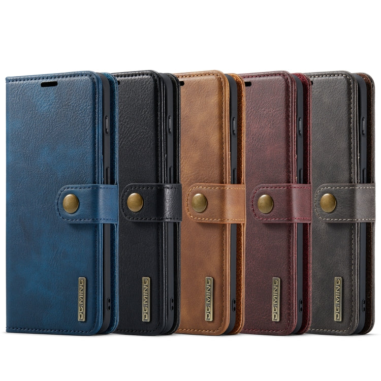 For OnePlus 10 Pro DG.MING Crazy Horse Texture Detachable Magnetic Leather Phone Case