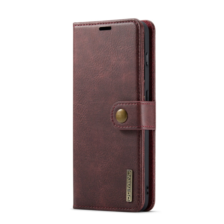 For OnePlus 10 Pro DG.MING Crazy Horse Texture Detachable Magnetic Leather Phone Case