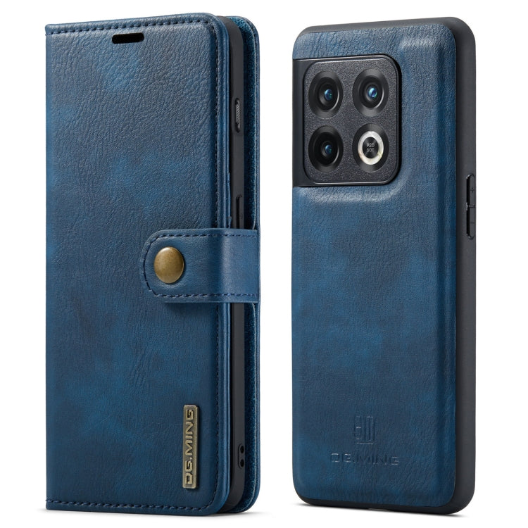 For OnePlus 10 Pro DG.MING Crazy Horse Texture Detachable Magnetic Leather Phone Case