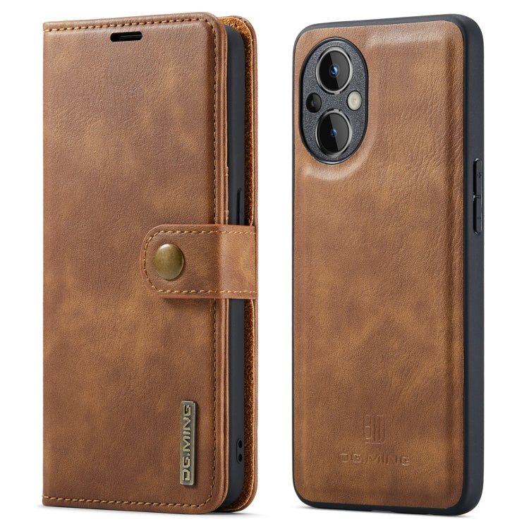 For OnePlus Nord N20 5G DG.MING Crazy Horse Texture Detachable Magnetic Leather Phone Case