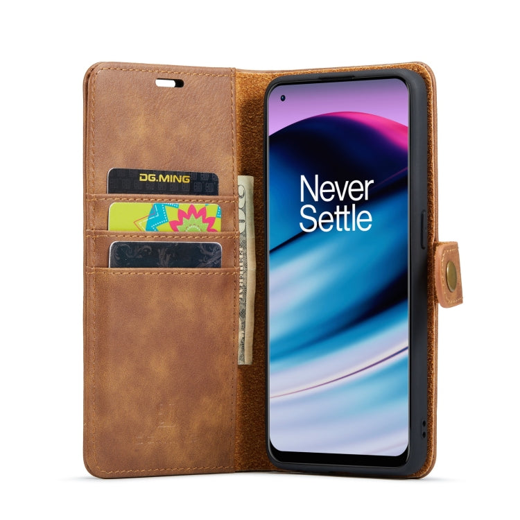 For OnePlus Nord N20 5G DG.MING Crazy Horse Texture Detachable Magnetic Leather Phone Case
