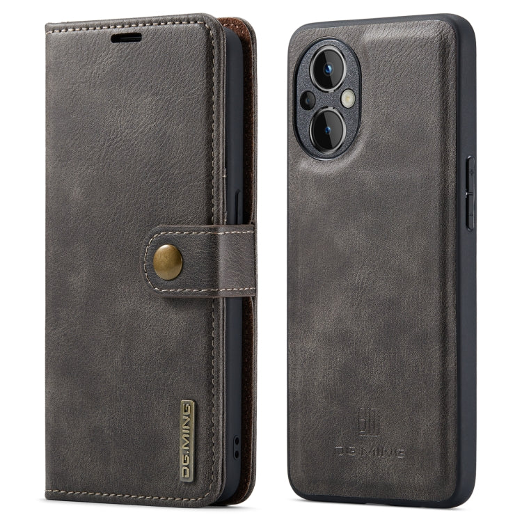 For OnePlus Nord N20 5G DG.MING Crazy Horse Texture Detachable Magnetic Leather Phone Case