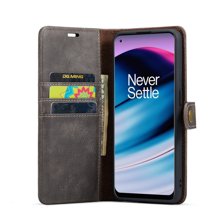 For OnePlus Nord N20 5G DG.MING Crazy Horse Texture Detachable Magnetic Leather Phone Case