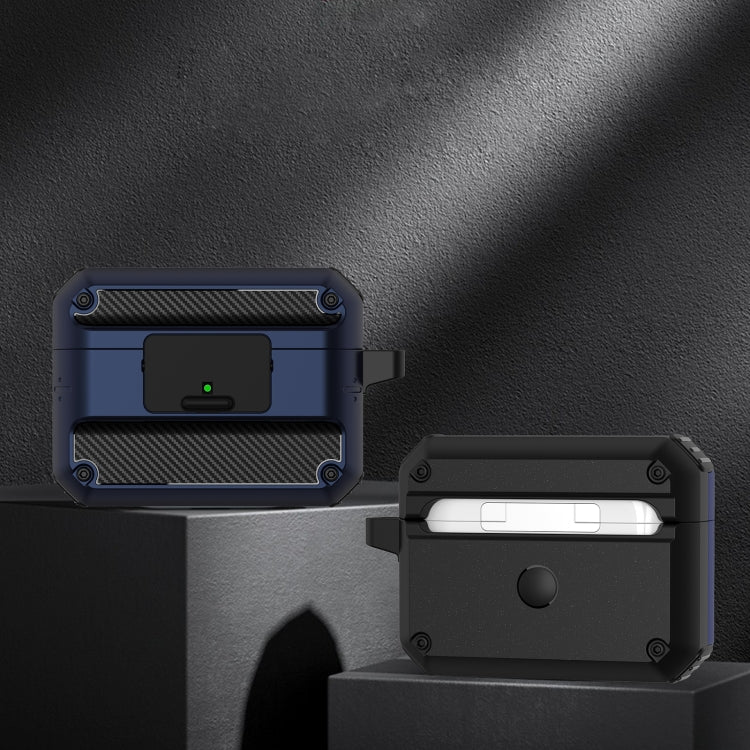 Automatic Bomb TPU + PC Earphone Protective Case with Switch For AirPods Pro