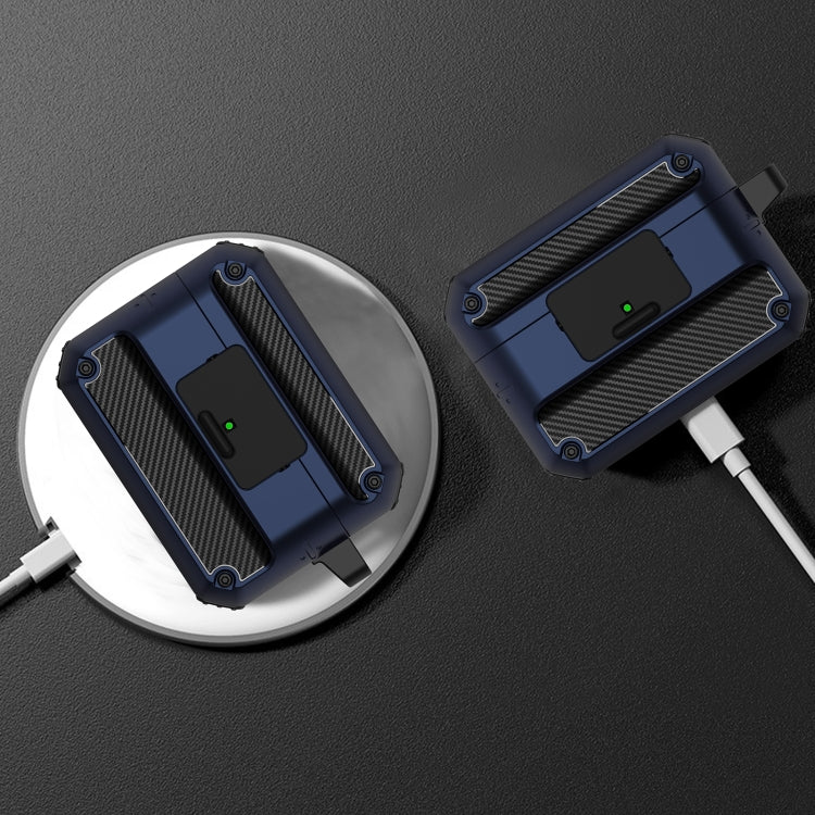 Automatic Bomb TPU + PC Earphone Protective Case with Switch For AirPods Pro