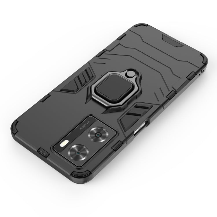 For OPPO A57 4G Foreign Version Shockproof PC + TPU Holder Phone Case