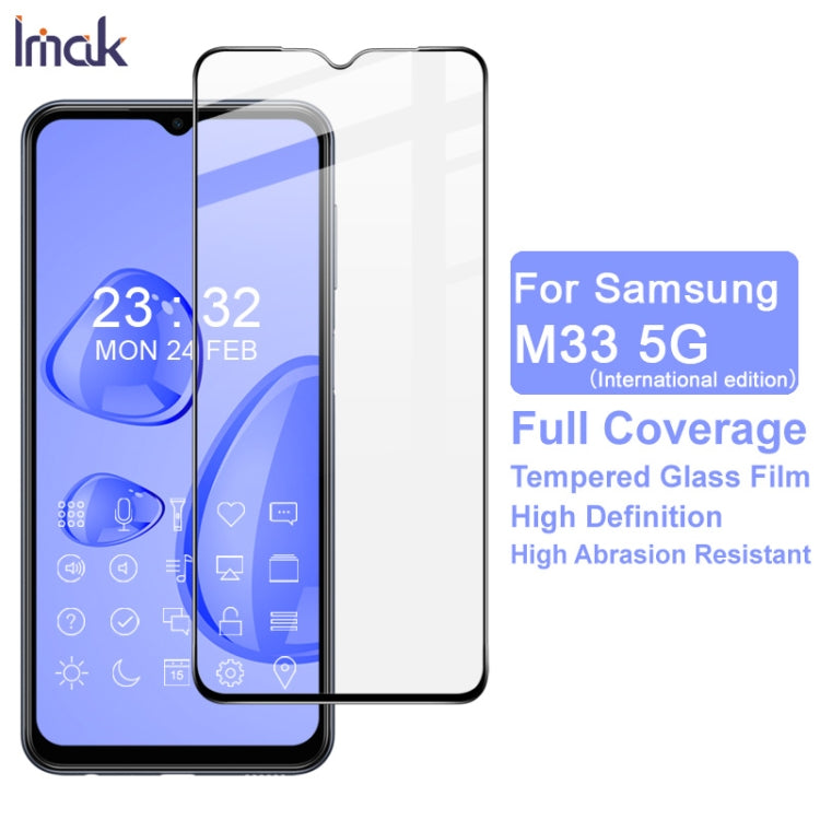 For Samsung Galaxy M33 5G International Edition IMAK 9H Surface Hardness Full Screen Tempered Glass Film Pro+ Series
