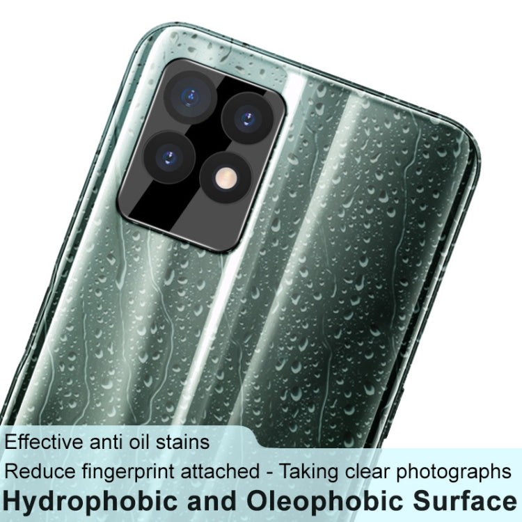 For OPPO Realme 8i imak Integrated Rear Camera Lens Tempered Glass Film with Lens Cap Black Version