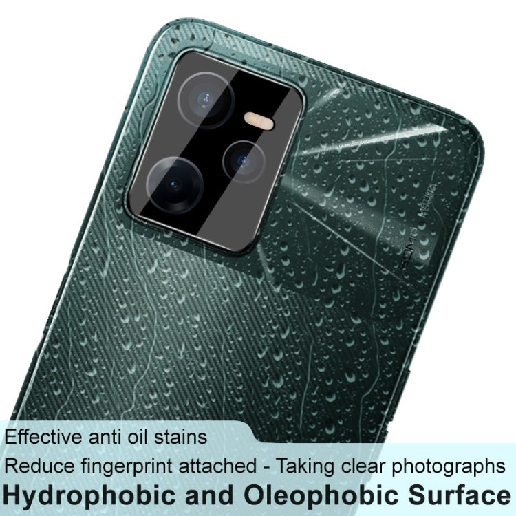 For OPPO Realme Narzo 50A Prime imak Integrated Rear Camera Lens Tempered Glass Film with Lens Cap Black Version