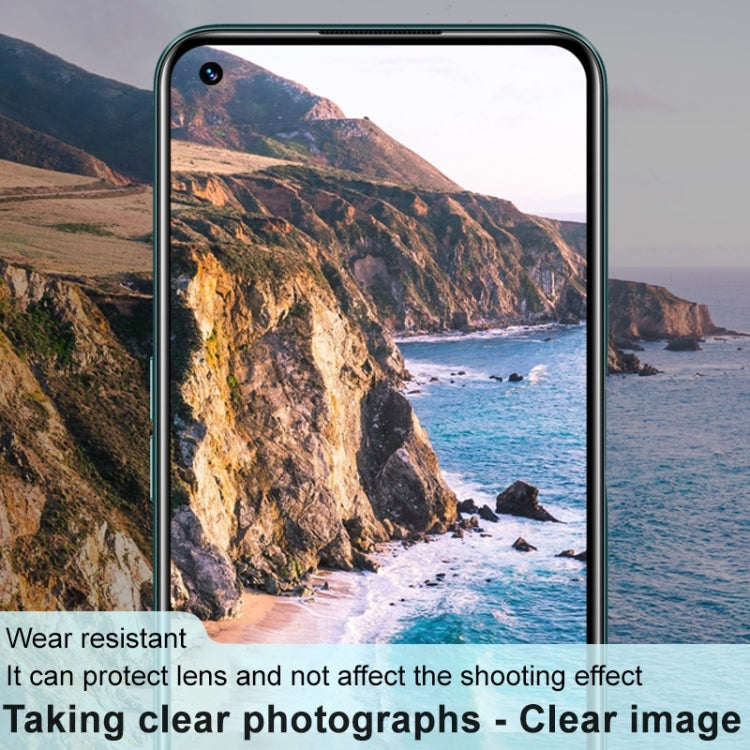 For vivo T1 Pro 5G imak Integrated Rear Camera Lens Tempered Glass Film with Lens Cap Black Version