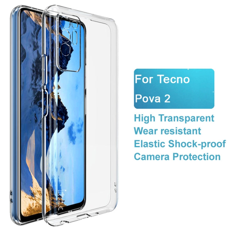For Tecno Pova 2 IMAK UX-5 Series Shockproof TPU Phone Case(Transparent)