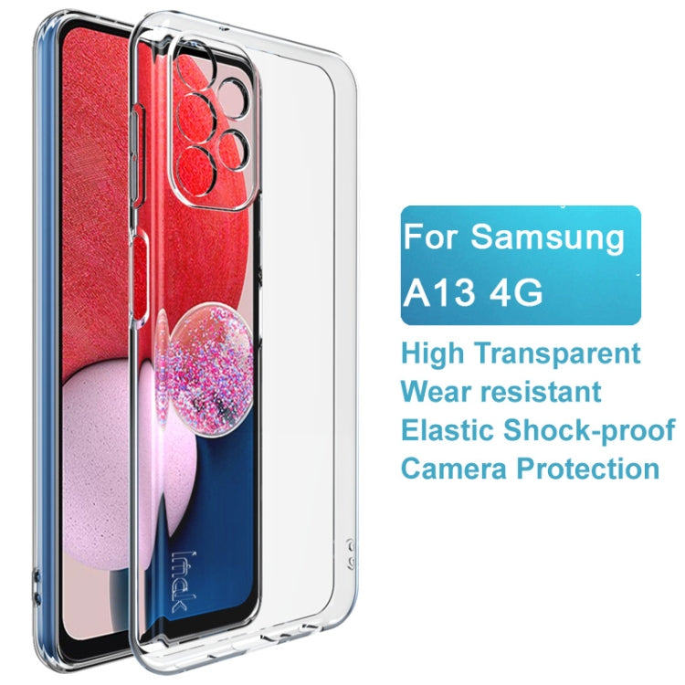 For Samsung Galaxy A13 4G IMAK UX-5 Series Shockproof TPU Phone Case(Transparent)