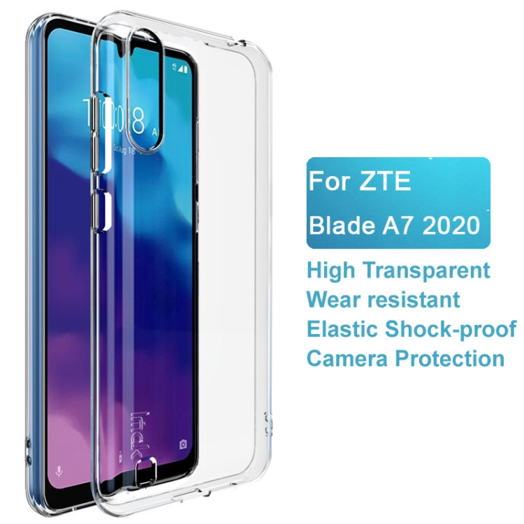 For ZTE Blade A7 2020 IMAK UX-5 Series Shockproof TPU Phone Case(Transparent)
