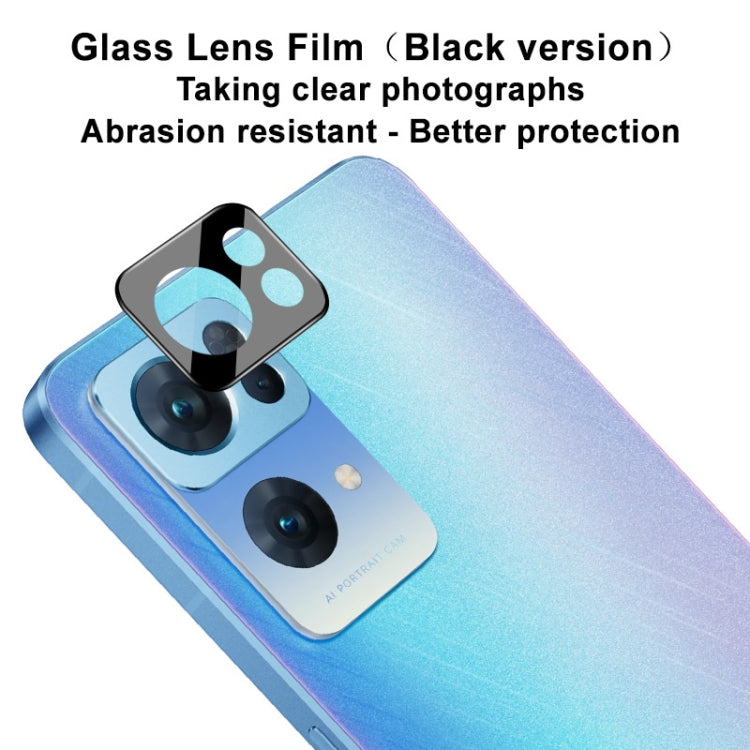 For OPPO Reno7 Pro 5G IMAK Rear Camera Lens Glass Film Black Version