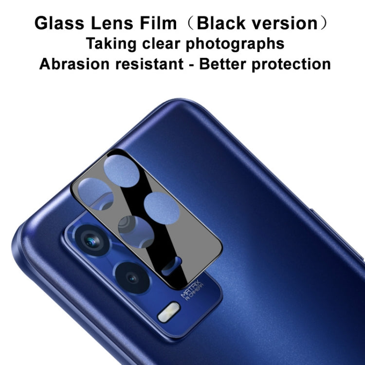 For OPPO Realme 9 5G India/Realme 8s 5G IMAK Rear Camera Lens Glass Film Black Version