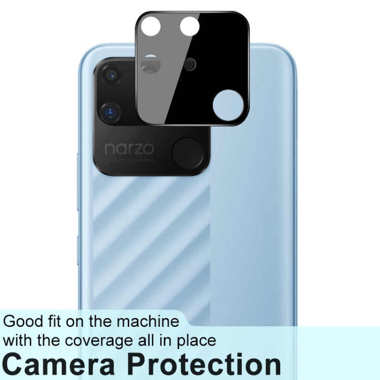 For OPPO Realme Narzo 50A IMAK Rear Camera Lens Glass Film Black Version