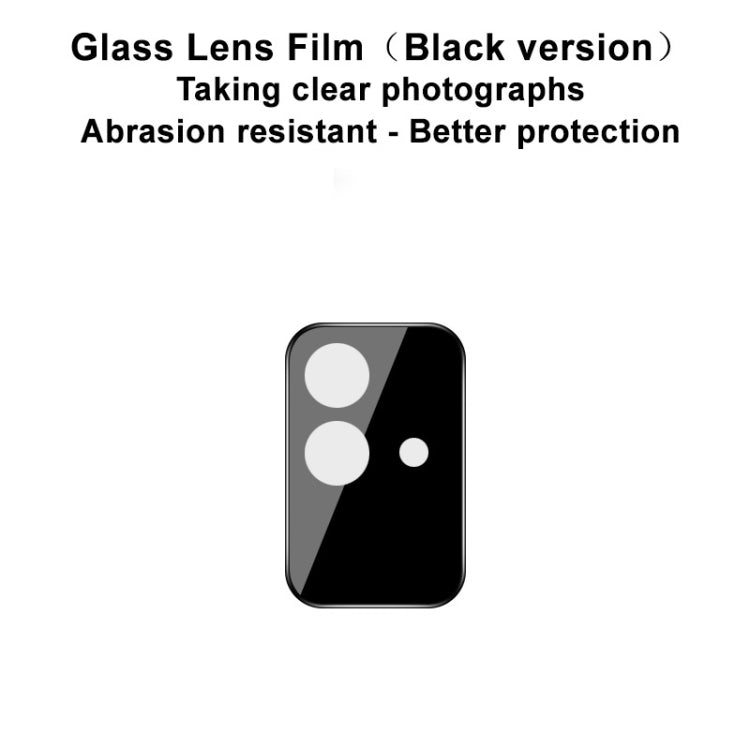 For OPPO Realme Narzo 50i IMAK Rear Camera Lens Glass Film Black Version