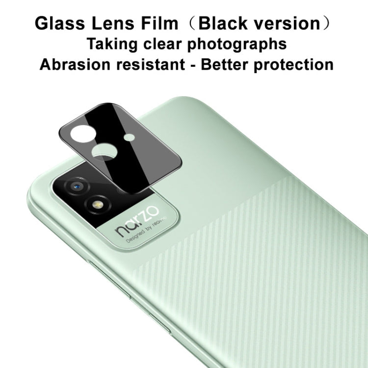 For OPPO Realme Narzo 50i IMAK Rear Camera Lens Glass Film Black Version