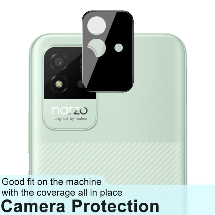 For OPPO Realme Narzo 50i IMAK Rear Camera Lens Glass Film Black Version