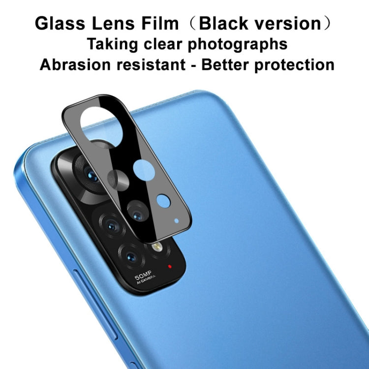 For Xiaomi Redmi Note 11 4G Global IMAK Rear Camera Lens Glass Film Black Version