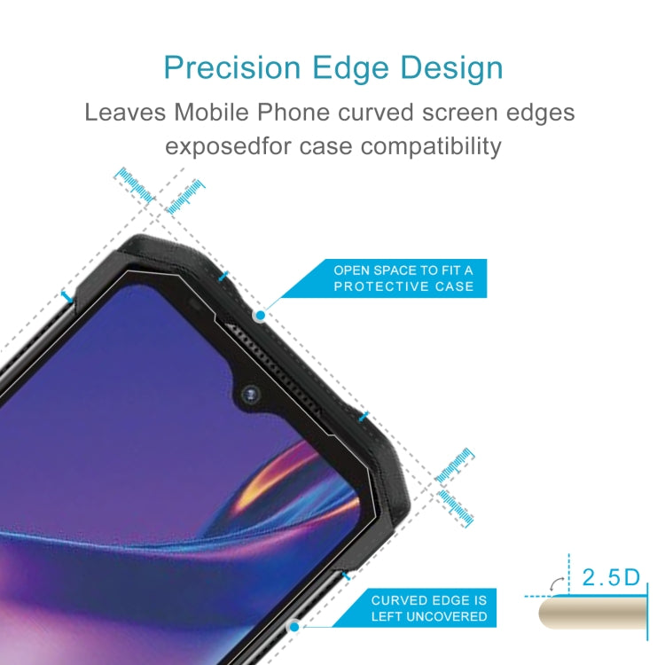 50 PCS 0.26mm 9H 2.5D Tempered Glass Film For Doogee S98 Pro / S98