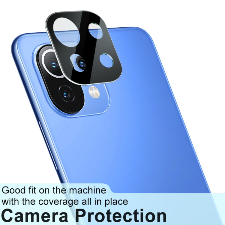 imak Integrated Rear Camera Lens Tempered Glass Film with Lens Cap Black Version For Xiaomi Mi 11 Lite 5G/11 Lite 5G NE